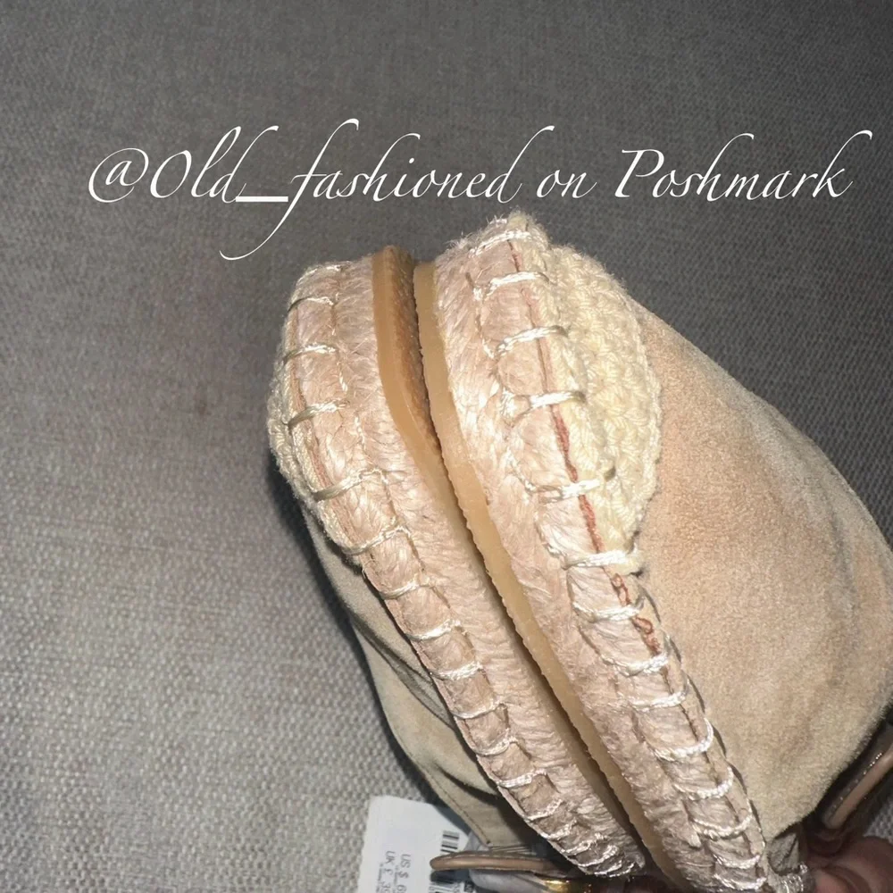 Zara Tan Suede Espadrille Slingbacks